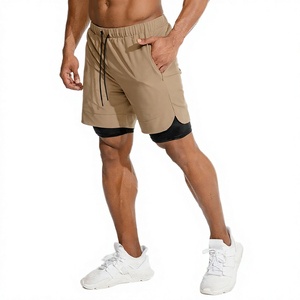 Men's Casual Knitted Cotton Solid Gym Shorts Breathable Quick Dry High Waist Drawstring OEM Service for CrossFit Fitness Running - Product Image 3
