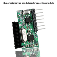 HFY-J80 433MHz RF Sans fil 4 canaux Décodeur de code d'apprentissage Télécommande métallique Arrêt automatique Portée 50-100M pour l'automatisation domestique