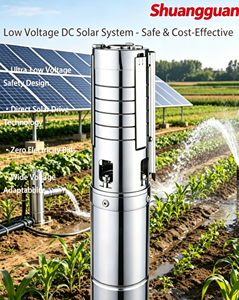 Solution <span class=keywords><strong>d</strong></span>'approvisionnement en <span class=keywords><strong>eau</strong></span> hors réseau 4YYD Courant continu 72V Pompe solaire anti-colmatage basse tension pour puits profond avec impeller en acier inoxydable et <span class=keywords><strong>fonctionnement</strong></span> silencieux - Product Image 6