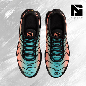 Air Max Plus GS 'Aurora Green Orange Pulse' Nike Mesh Running Shoes Low Heel Round Toe Walking All Seasons Sneaker - Product Image 3