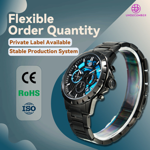 Reloj de Pulsera para Hombre Undecember ODM/OEM con Logotipo Personalizado, 5ATM Impermeable, Cronógrafo, Acero Inoxidable 304, Movimiento de Cuarzo - Product Image 1