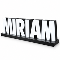 Enseignes lumineuses Gozone : Lettres en relief frontales pour boutique de vêtements, enseigne personnalisée en acrylique avec logo LED