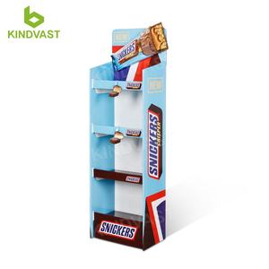 Çevre dostu çikolata/şeker kat ekran standı düz paketi Matt Finish promosyonlar için karton raf - Product Image 2