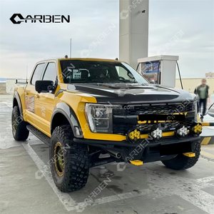 Parafanghi in Fibra di Carbonio Nero per Ford Raptor F150 2021-2025, Kit Carrozzeria per Archi Ruota Anteriori/Posteriori, Adattamento 100% Garantito - Product Image 2