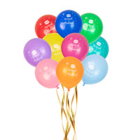 Décoration musulmane pour l'Omra, lot de ballons en latex de 12 pouces, noir et or, ballons Omra Moubarak