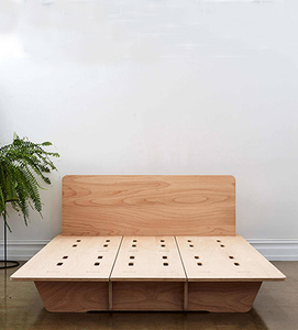 Wooden Bett Modern Queen Lit King Size <strong>Cama</strong> Plywood Bedroom Furniture Meubles <strong>De</strong> Lit Assemble Double Bed Panel - Product Image 2