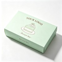 Boîte à pâtisserie biodégradable personnalisée pour desserts, de haute qualité, pour gâteaux, cruffins et biscuits, avec impression à l'encre de soja, vente en gros