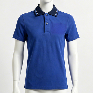 Chemises polo en coton de haute qualité, respirantes, à séchage rapide, avec logo personnalisé, manches courtes, coupe classique, pour femmes et hommes, OEM, couleur noire - Product Image 2