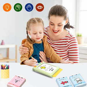Çocuklar yaşları 2-9 için 60 eğitim konuşan flaş kartları Set özelleştirilmiş renk plastik çizim tableti ve bilişsel geliştirme aracı - Product Image 3