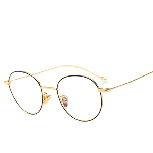 New Arrivals Good Quality Beautiful Gold Metal Frames Arms and Bridge Italy Design Optical Eyeglasses Frames - Product Image 5