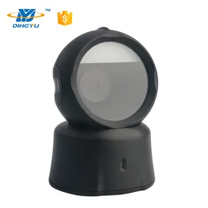 2D Desktop Omnidirectional Barcode Scanner QR DM Auto Sense Scanning Platform POS Supermarkets And Retail Stores