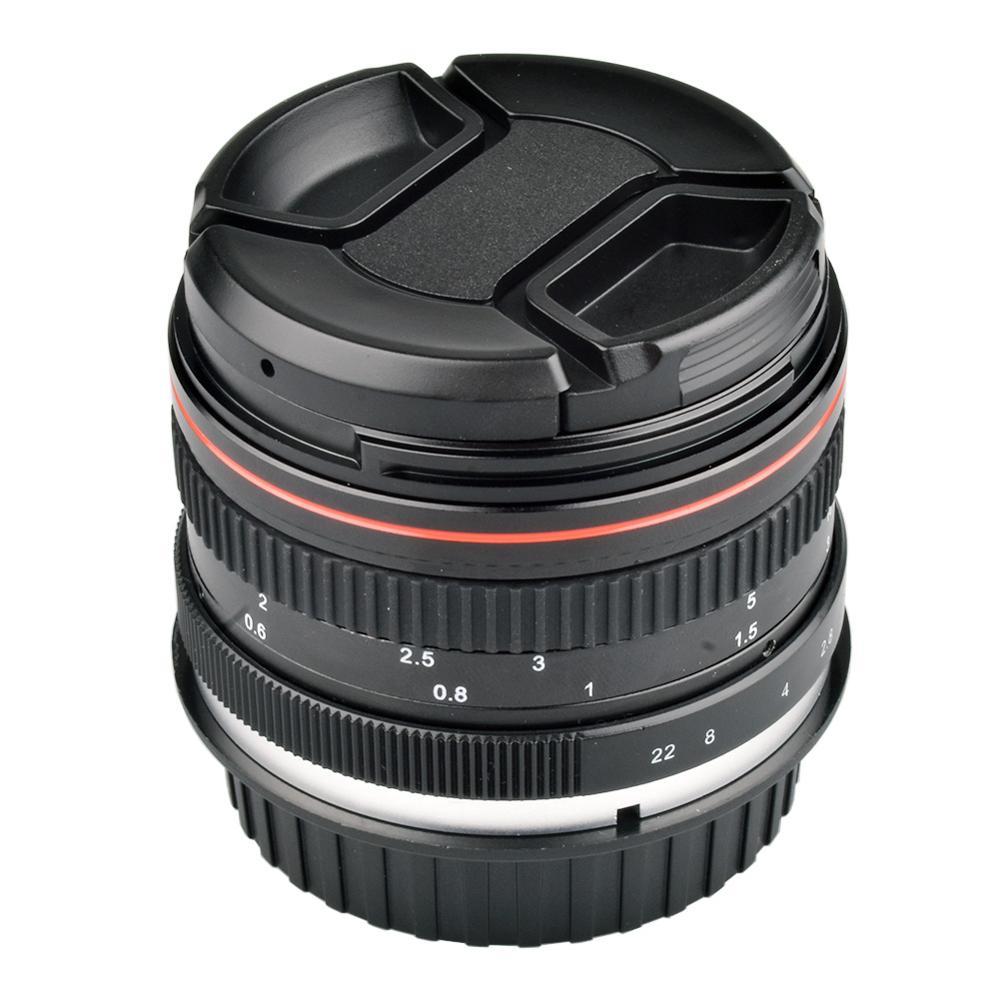 Lightdow EF 50mm F1.4 Canon EF Lens - Manuel Odak, Siyah