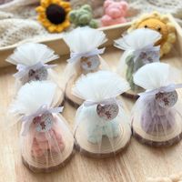 LANJO Bestseller Bärenförmige Duftkerze mit Holzuntersetzer & Gitter, Luxuriöse Aromatherapie-Kerze, Niedliches Geburtstagsgeschenk Heimdekoration