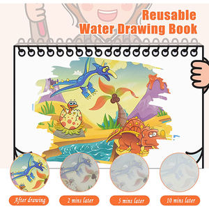 Educatief baby aquarelverfboek en magisch waterverf spiraal tekenboek voor kinderen - Product Image 6