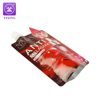 Pochette à bec verseur en plastique et aluminium laminé personnalisée, 30g 50g, emballage cosmétique pour crème pour le visage liquide/crème pour les mains et lotion