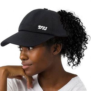 Casquettes de baseball en coton de haute qualité pour femmes avec ouverture pour queue de cheval – Vente en gros - Product Image 1