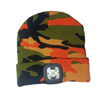 Gorro LED de Navidad con Luz, Unisex, Cálido, para Invierno, 100% Acrílico, para Playa y Actividades Nocturnas al Aire Libre