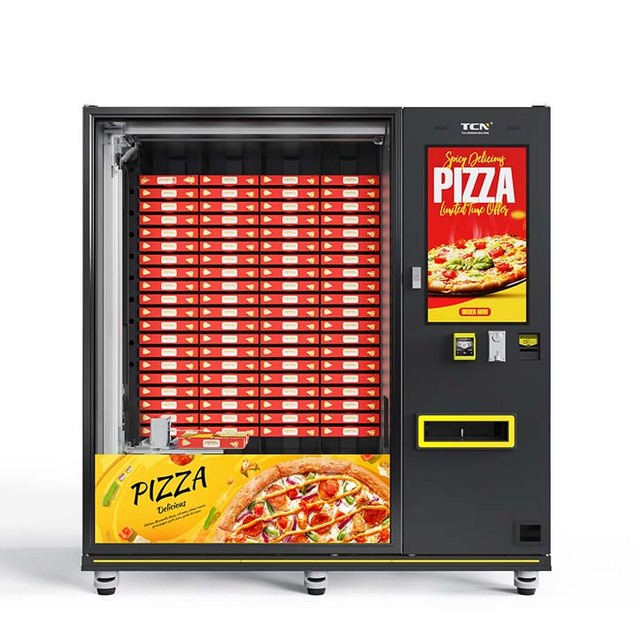 TCN Airport Food Vending Machine for Pizza Lunch Box Pasta Ramen Hot Dog Food Vending Machine Popular in Turkey