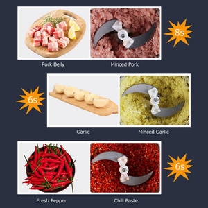 Hachoir à viande électrique <span class=keywords><strong>Homgeek</strong></span> 2L grande capacité domestique en acier inoxydable 2 vitesses 250W mélangeur de cuisine haute puissance - Product Image 4