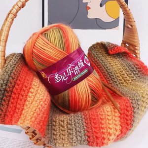 Factory Direct Hot Selling Medium Rouge <strong>Wool</strong> Blended Yarn Dyed Colorful <strong>Red</strong> for Handweaving &amp; Embroidery - Product Image 4