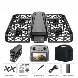 Drone Quadricoptère RC S161 Max Brushless LED Pliable avec Caméra FPV HD 720P, Nouveau Kit Complet avec Écran 4,5 Pouces et Protection de Grille - Product Image 1