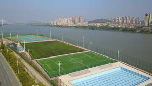 Césped Artificial <span class=keywords><strong>para</strong></span> Fútbol de 40 mm de Altura, Césped Sintético <span class=keywords><strong>para</strong></span> Campos Deportivos, Alfombra <span class=keywords><strong>para</strong></span> Campos Deportivos - Product Image 4