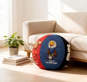 Coussin décoratif brodé en peluche douce Mascotte de dessin animé 3D Coupe du Monde <span class=keywords><strong>FIFA</strong></span> 2026 pour canapé, cadeau pour fan de sport - Product Image 4