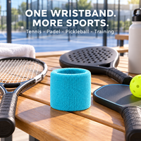 Bracelets OEM avec logo personnalisé, bracelets colorés absorbant la transpiration, doux et confortables, accessoires sportifs pour sports de raquette