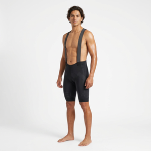 Cuissard de cyclisme noir ajusté pour homme avec matière en nylon et spandex respirante, longueur courte, style adulte - Product Image 1