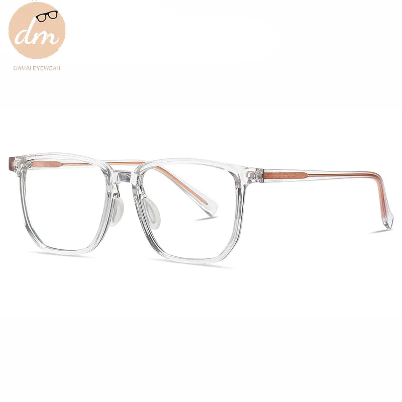 กรอบแว่นตาแฟชั่นใหม่น้ำหนักเบามาก TR90,กรอบแว่นตา Acetate วัด Unisex ป้องกันแสงสีฟ้ากรอบแว่นตา