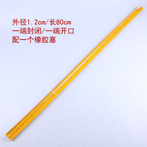 Tubo de vidrio largo sellable, dispositivo de demostración experimental de Torricelli con tapón y regla, para enseñanza de experimentos químicos - Product Image 2