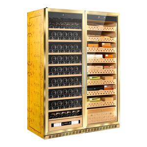 Cabinet per mietitrebbia in legno con clima controllato a doppia porta Premium - Product Image 4