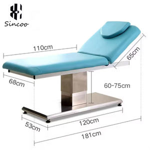 Nhà Sả<span class=keywords><strong>n</strong></span> Xuất 2 Động Cơ Điệ<span class=keywords><strong>n</strong></span> Có Thể Gập Lại Có Thể Điều Chỉnh Vẻ Đẹp Trê<span class=keywords><strong>n</strong></span> Khuô<span class=keywords><strong>n</strong></span> Mặt Giường Khung Thép Không Gỉ Da Tổng Hợp Cho Spa Salon Sử Dụng - Product Image 6