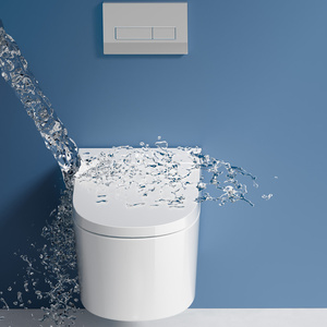 WC intelligente monoblocco a pavimento Gunies con doppio scarico europeo, telecomando, lavaggio glutei e funzionamento automatico a scomparsa - Product Image 3