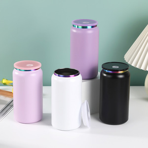 Stainless Steel Tumbler 16oz Insulated Portable Travel Cup With Straw For Outdoor And Car Use - Product Image 1