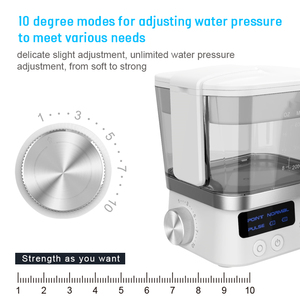 Waterpulse — irrigateur buccal pour famille, jet dentaire étanche, hydropropulseur électrique de voyage, pour nettoyage des dents, contenance 600ml, IPX7 - Product Image 4