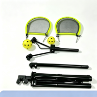 Entraîneur de swing de pickleball et de tennis portable, rotatif à 360 degrés, réglable en hauteur, machine d'entraînement au spin pour débutants