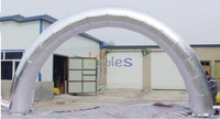 Arches dorées gonflables de luxe pour le mariage, arc-en-ciel, affichage de la course de la porte de bienvenue