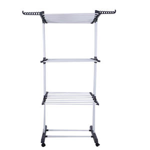 Séchoir à <span class=keywords><strong>linge</strong></span> multifonctionnel sur pied Porte-<span class=keywords><strong>linge</strong></span> intérieur à quatre niveaux Porte-serviettes <span class=keywords><strong>amovible</strong></span> et rétractable - Product Image 4