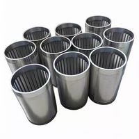 Nuevo acero inoxidable 304 316 Johnson Wedge Wire Screen Colador Filtro Malla para carcasa de pozo de agua y filtro de tubería