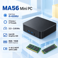 OEM ODM Intel Core I5 6200U 8 16GB 256 512GB Dual HD-MI RJ45 Win 11/10 Mini PC Gaming Komputer Desktop Faktor Bentuk Kecil