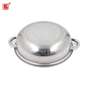<span class=keywords><strong>Olla</strong></span> de vapor de acero inoxidable 410, <span class=keywords><strong>olla</strong></span> de cocina con vaporizador, 28cm, barata, al por mayor - Product Image 3