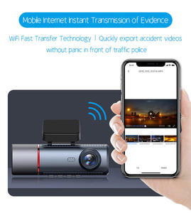Caméra embarquée 4K à 3 objectifs, très vendue, avec contrôle via application Wi-Fi, écran IPS de 3,16 pouces, GPS intégré, vision nocturne, capteur G, enregistrement en boucle à 170 degrés - Product Image 4
