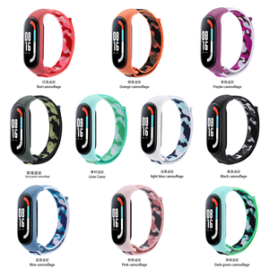 Forwelleny Nylon Camouflage Bracelets de montre intelligente xiaomi <span class=keywords><strong>Mi</strong></span> <span class=keywords><strong>Band</strong></span> 7 <span class=keywords><strong>6</strong></span> 5 4 3 Ceinture de remplacement pour xiaomi <span class=keywords><strong>Band</strong></span> - Product Image 2
