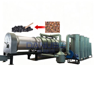Four de carbonisation hydrothermique continu pour biochar de sciure de bois, destiné aux usines de pyrolyse de biomasse, avec moteur - Product Image 1