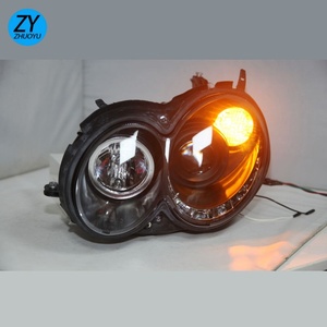 Pour Mercedes-Benz CLK200 230 280 320 <span class=keywords><strong>350</strong></span> <span class=keywords><strong>W209</strong></span> Phare LED sans Angel Eyes 2004-2009 Boîtier Noir - Product Image 3