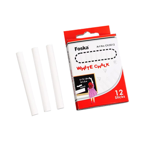 <span class=keywords><strong>Gesso</strong></span> <span class=keywords><strong>Bianco</strong></span> Senza Polvere di Alta Qualità Foska per Lavagna Scolastica per Bambini - Product Image 1