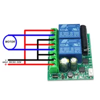 Interrupteur à distance sans fil universel 433 MHz, module récepteur relais 2 canaux DC 12V 6-30V, émetteur RF, télécommandes 433 MHz