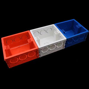Boîtier de jonction électrique en PVC à prix d'usine, format 3*3, pour montage <span class=keywords><strong>mural</strong></span>, boîte de raccordement pour interrupteur et prise - Product Image 6