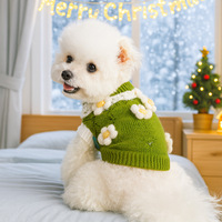 Pull pour chien et chat en acrylique, motif cœur, collection automne-hiver, chaud et confortable, pour les loisirs
